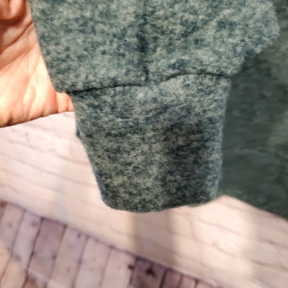 ZENANA GREEN FLEECE DOLMAN SLEEVE BOXY COMFY SWEATSHIRT - Picture 4 of 9